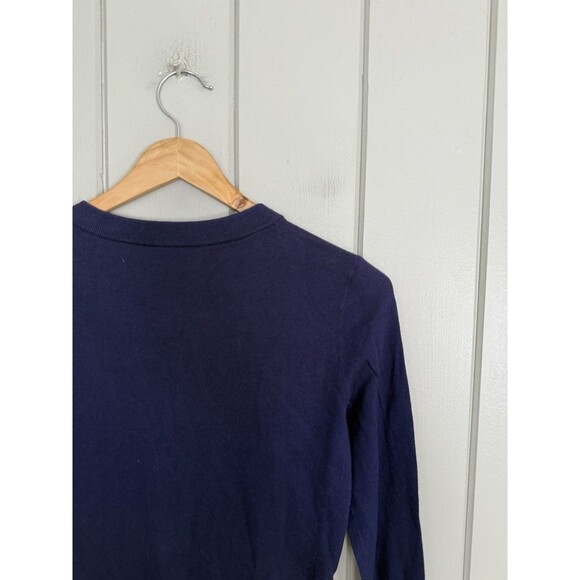 NWT Kate Spade Cardigan Sweater XS Somerset Bow Sleeve Navy Blue NEW - Picture 8 of 8